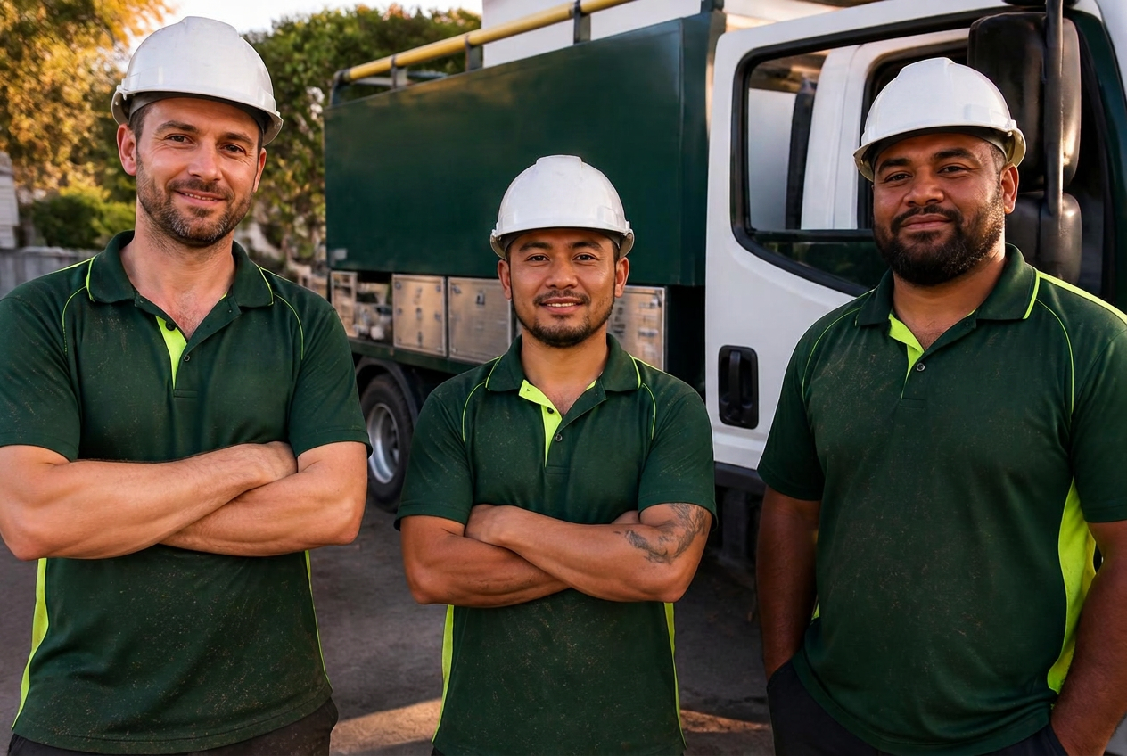 The Coolaroo team and truck
